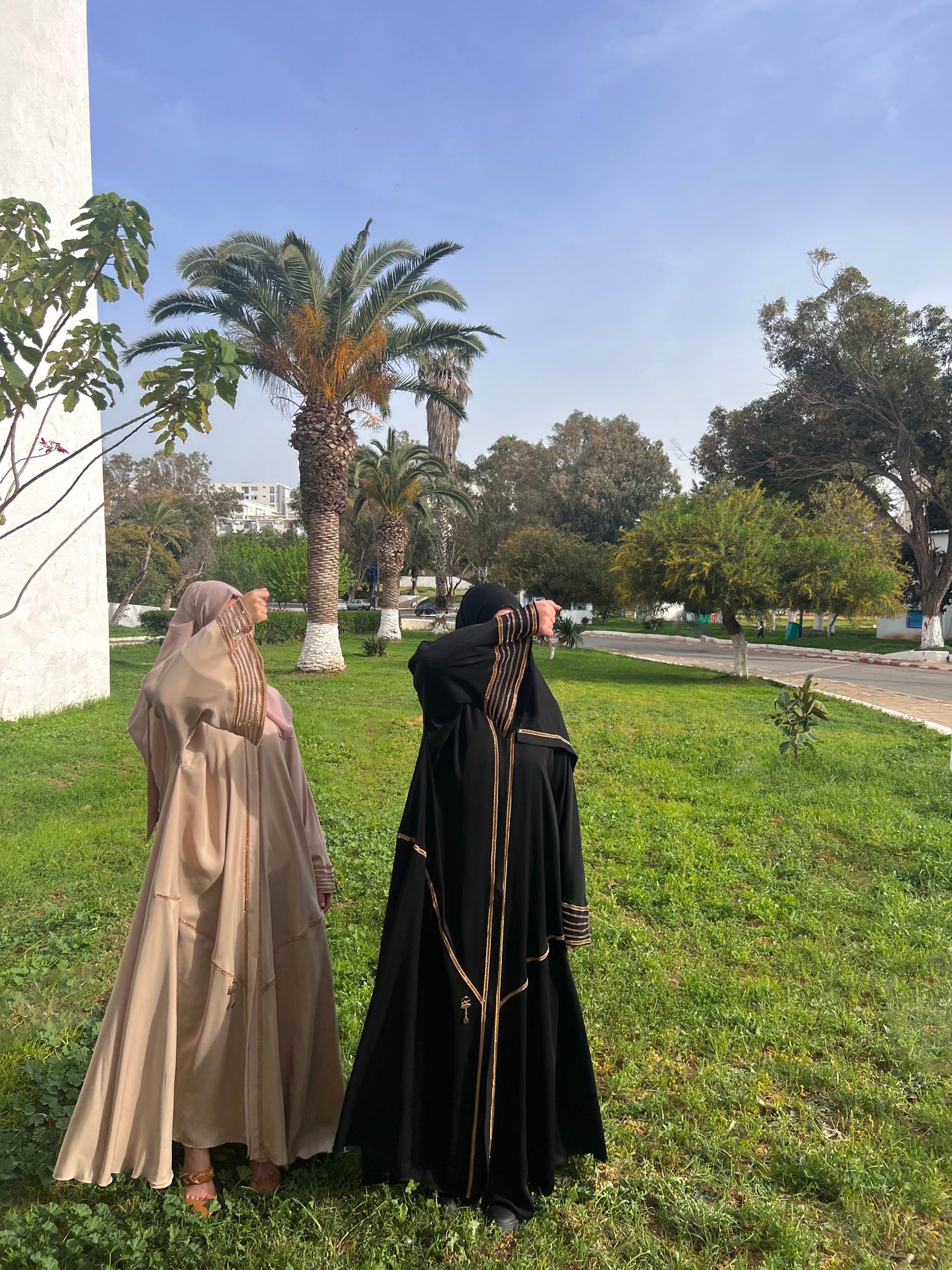 Midnight abayas - cream and black options