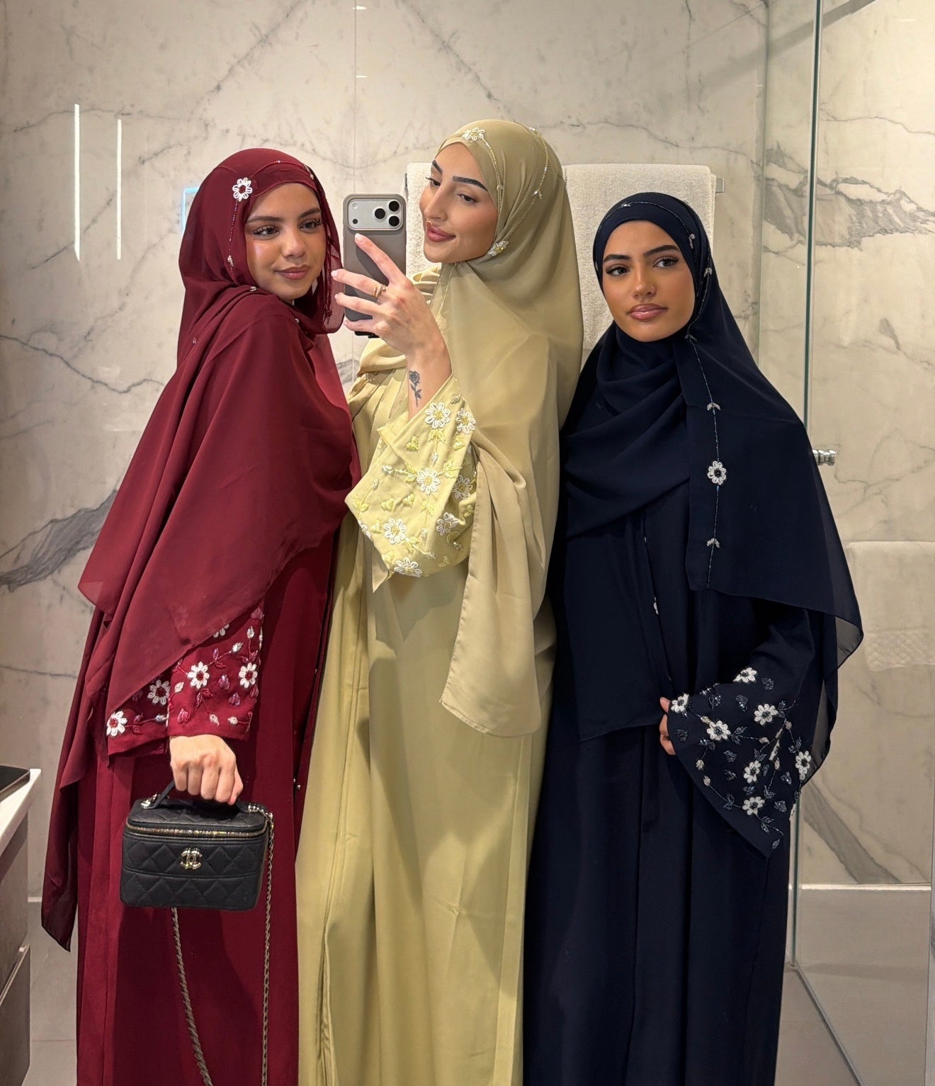 Warda abaya set