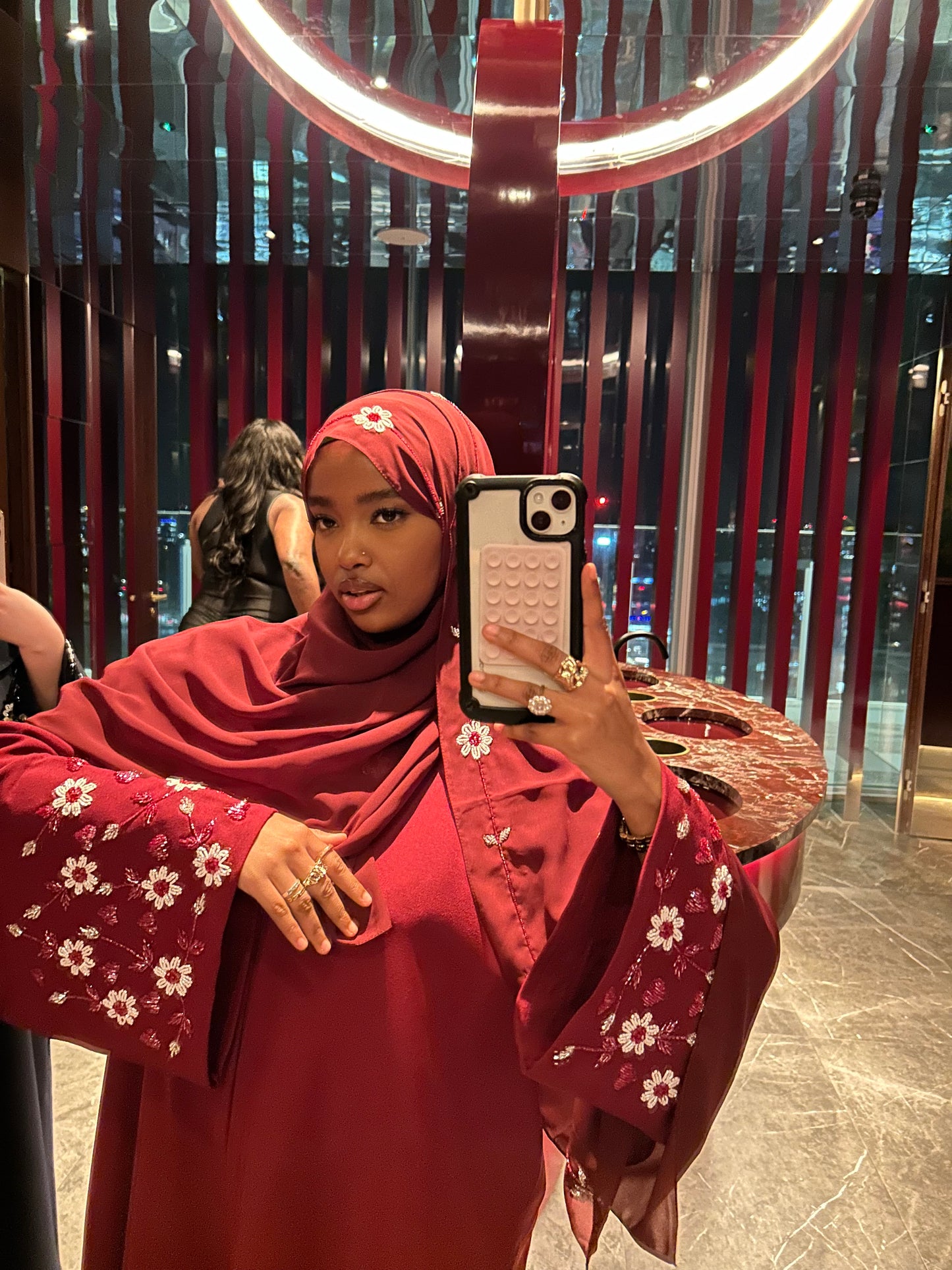 Warda abaya set