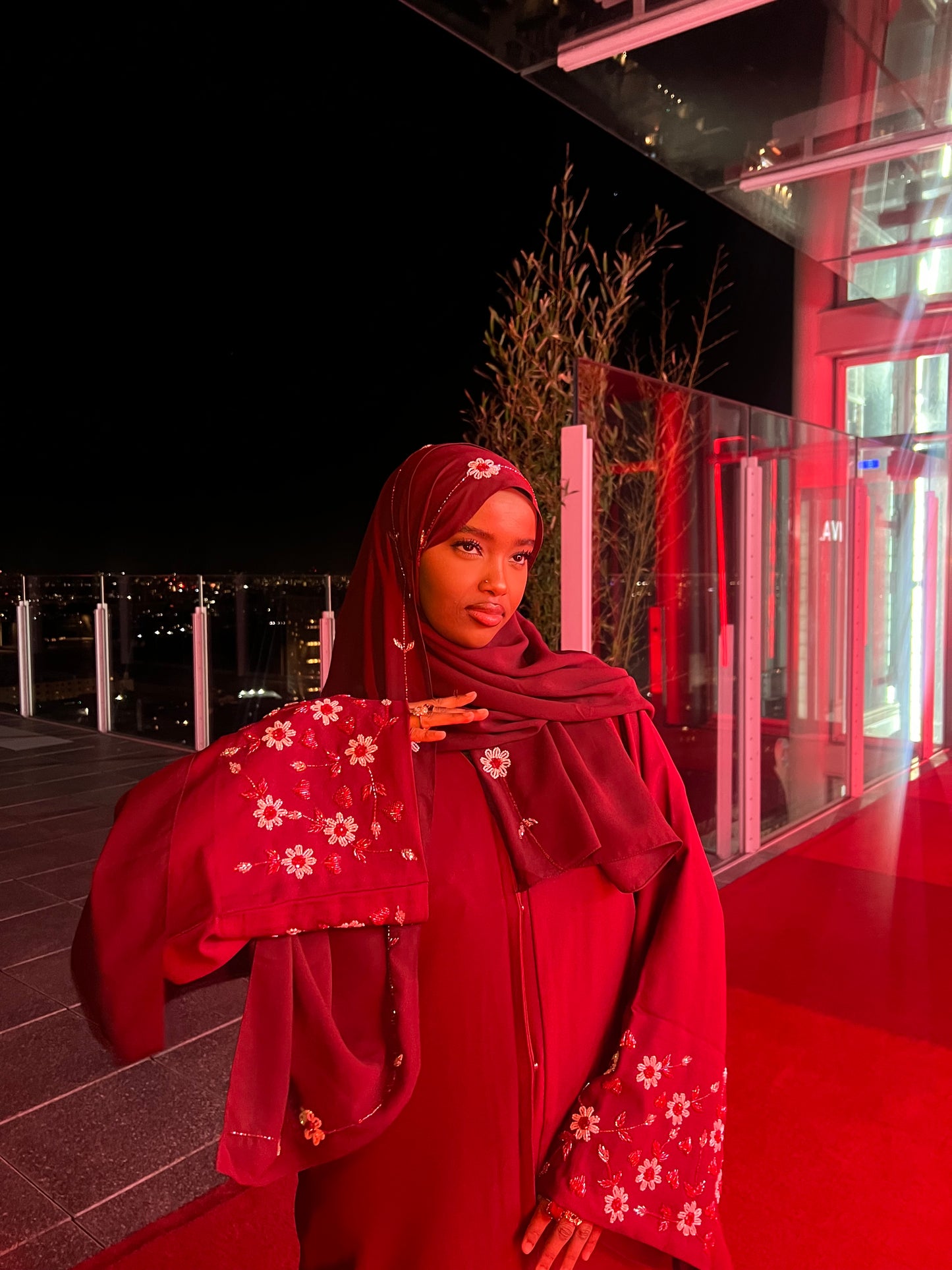 Warda abaya set